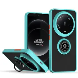 Case for Xiaomi 14 Ultra Case Ring Shockproof Matte Translucent Case for Xiaomi 15 14 Ultra Cover