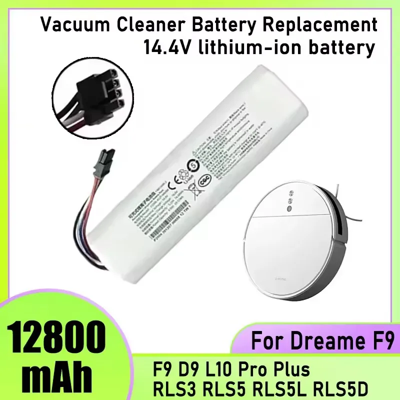 14.4V Replacement Battery P2008-4S2P-MMBK P2150-4S2P-XWDLS For Xiaomi Mijia Vacuum Cleaner 1T Dreame S10 D9 F9 L10Pro L10Plus
