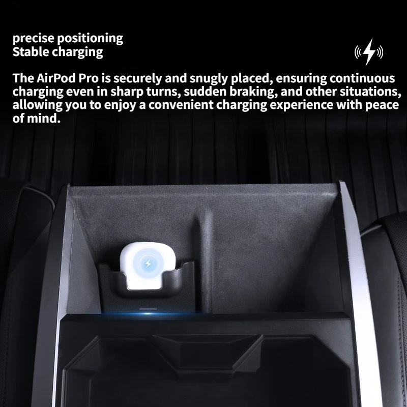 AirPod Pro بلوتوث حقيبة سماعة الاذن محدد ل تسلا Cybertruck 2024 2025 AirPod Pro شحن لاسلكي محدد ABS الملحقات
