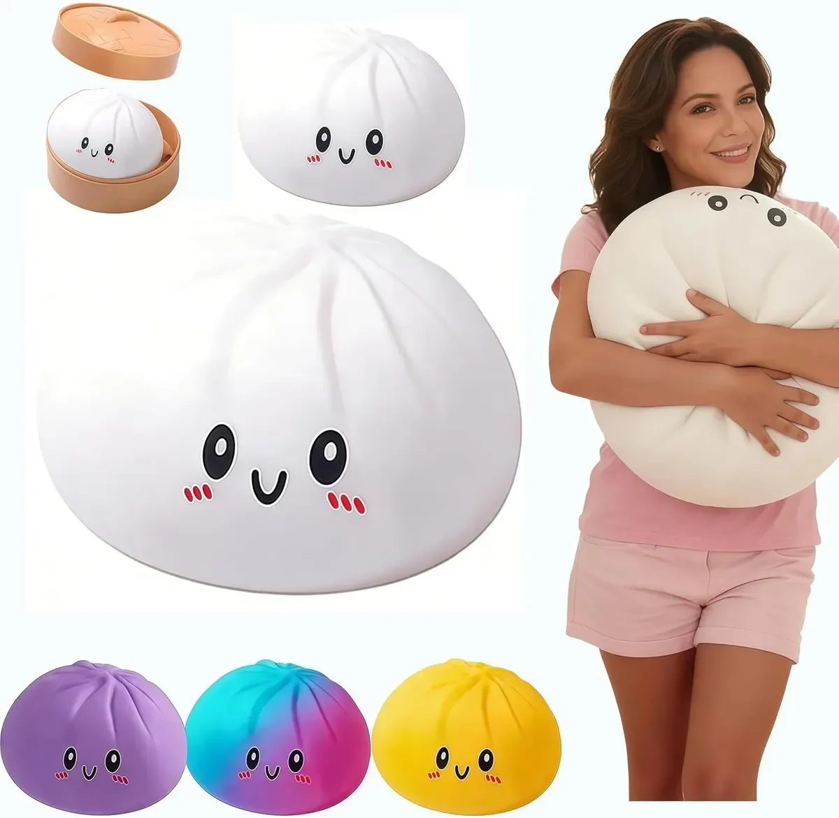 25CM Gigantyczna Pieróg, Duża Piłka Antystresowa, Duża Zabawka do Ściskania, Maltose Squeeze, Sensoryczna Zabawka Antystresowa, Uśmierzająca Lęk, Miękka Ciastolina