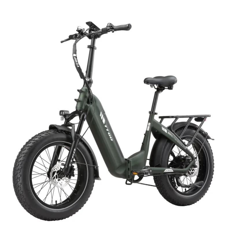 TTGO F6 Boost Elektrofahrrad, faltbares All-Terrain-E-Bike für Erwachsene, 48V18Ah Akku, elektrisches Fahrrad mit Drehmomentsensor und hydraulischer Bremse