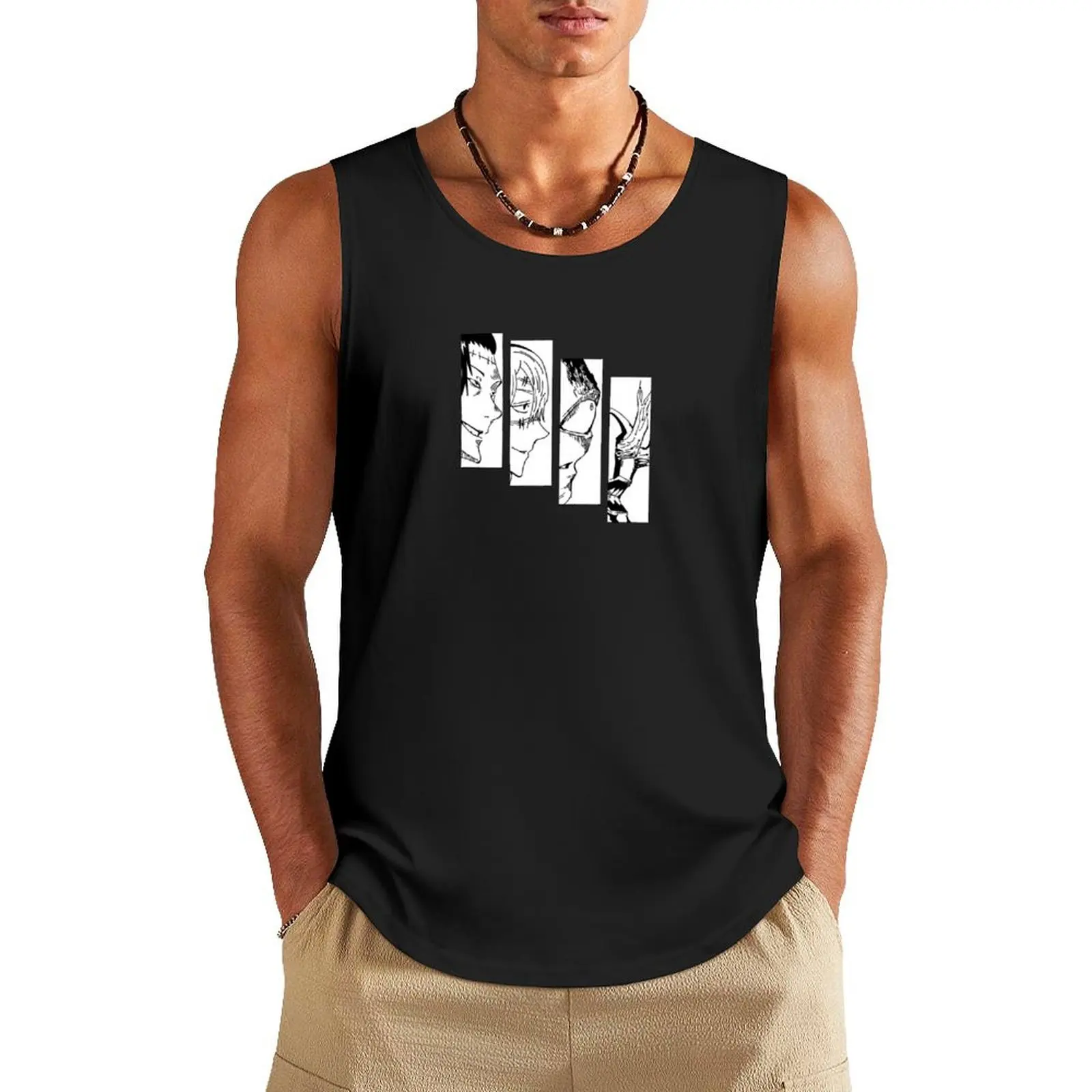 Faces of Evil Tank Top t-shirt gym man cotton t-shirts man sleeveless shirts cool things