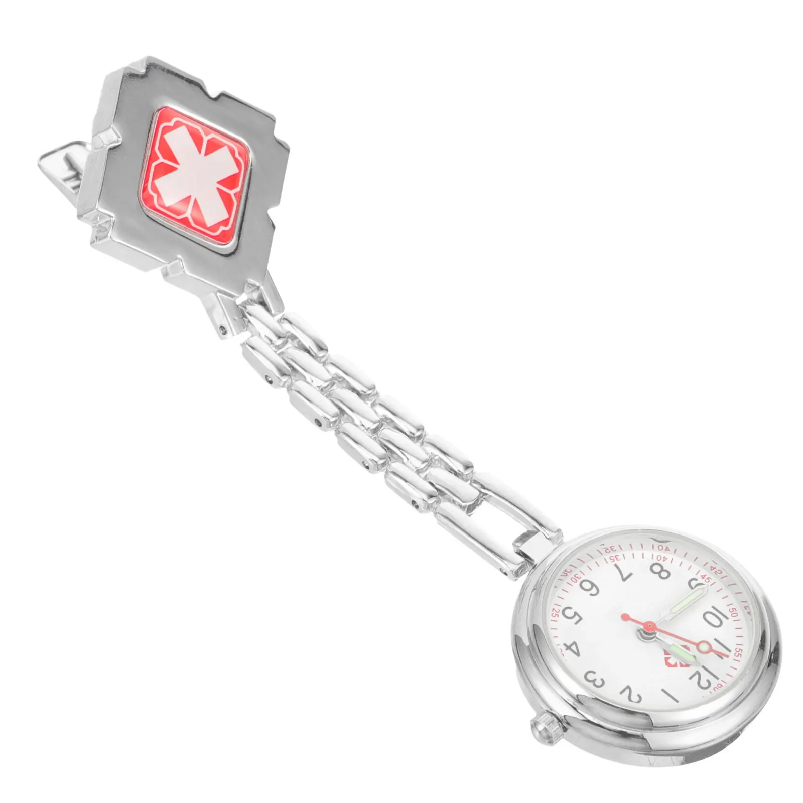 

Nurse Clip on Watch Hanging Fob Durable Alloy Nursing Pocket Watch Accurate Timing Essential for Medical Professionals