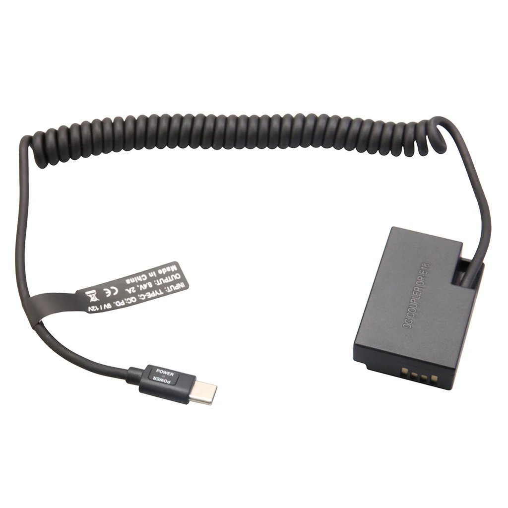 Typ-C PD Dummy-Akku-Kit für Fujifilm Canon Nikon Sony Panasonic, 9V Powerbank zu 7,4-8,4V für Akkuanzeige – Detail 12