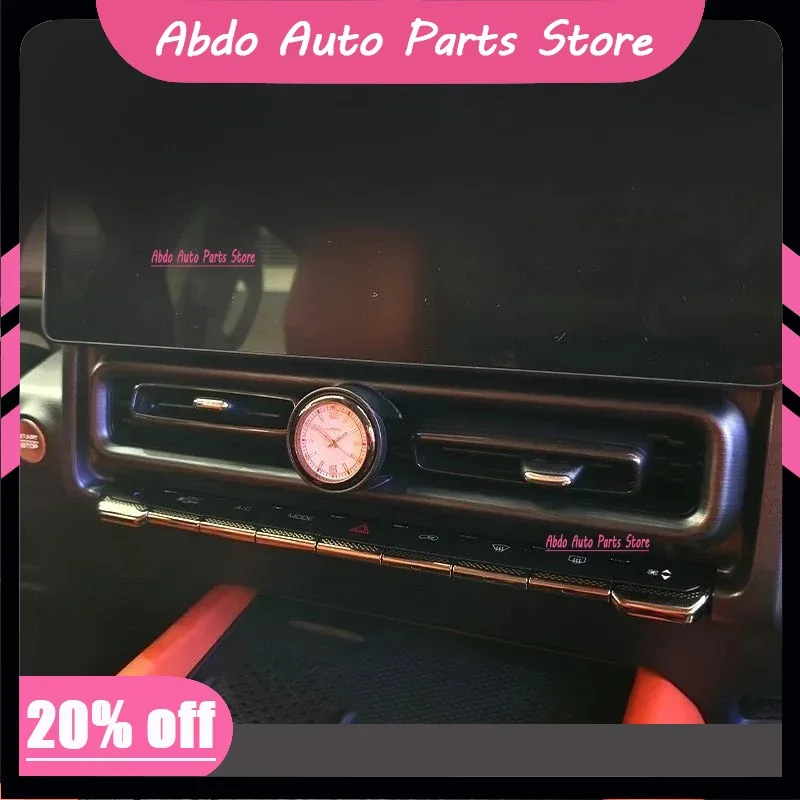 Abdo Abdo For Haval H9 2nd MKII 2024 2025 Car Clock Central Control Air Conditioning Outlet Cover Quartz Watch Interior Decor Ac