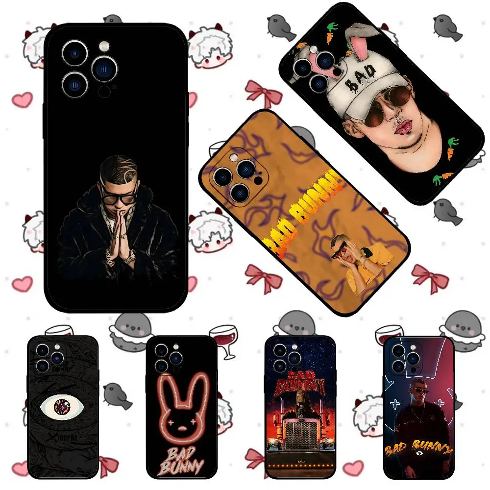 

Популярный чехол для телефона Singer B-Bad B-Bunny Soft TPU, приятный для кожи для iPhone 17/16/15/14/13/12/11 серии: PRO, MAX, PLUS, Mini