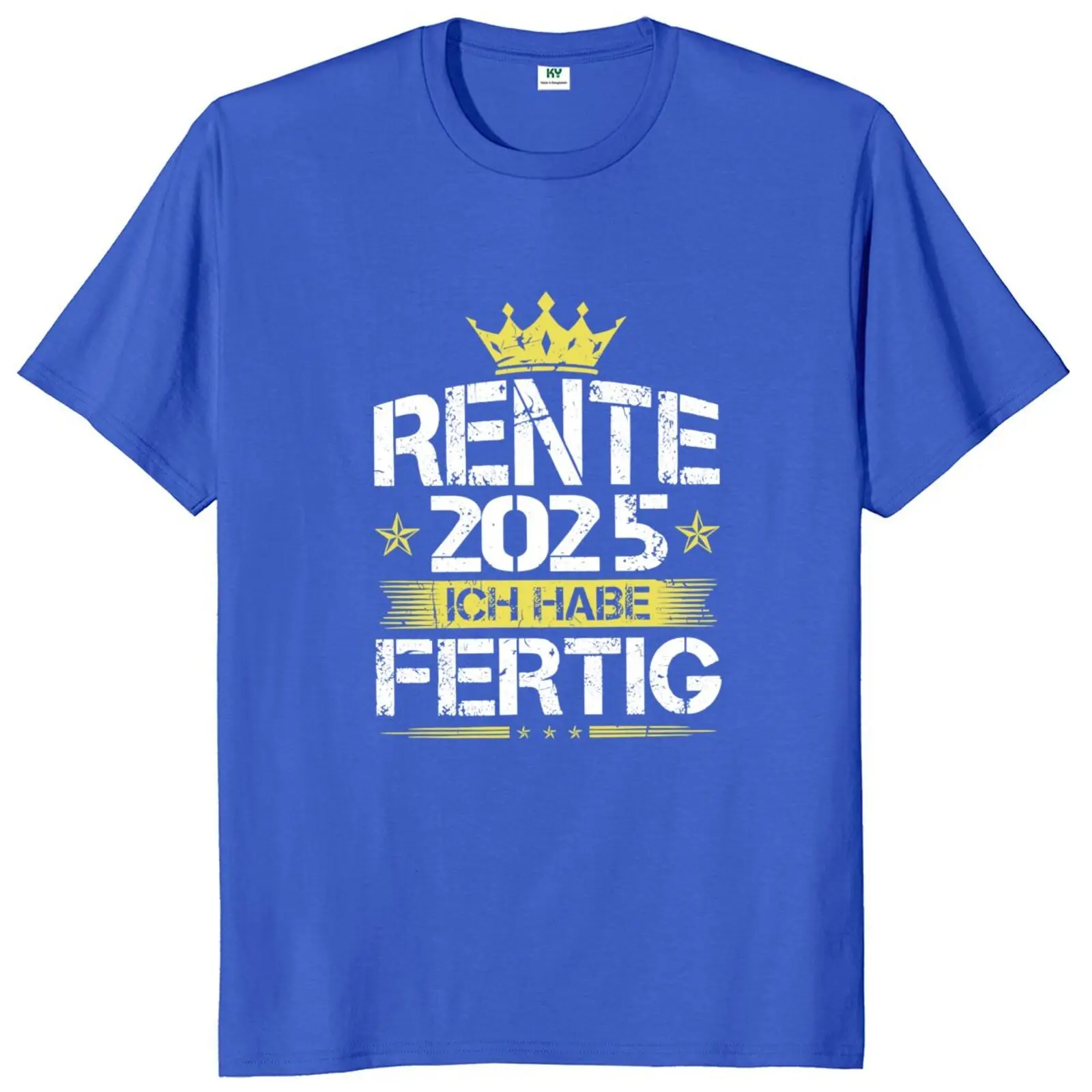 Pension 2025 I'm Done T Shirt Retro German Retirement Retired Dad Gift Tee Tops 100% Cotton Unisex Casual T-shirt EU Size