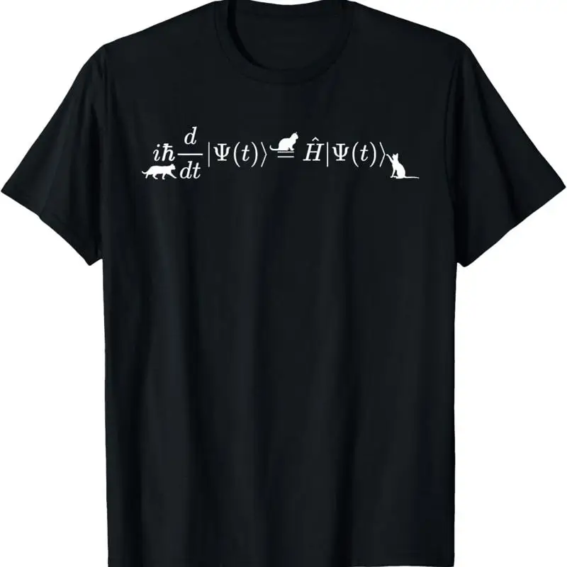 Schrodinger Cats Math Physics Formula Equation T Shirt
