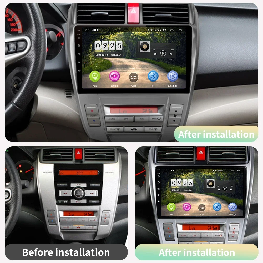 

Android 13 Car Radio for Honda City 2008-2013 Multimedia Video Player Navigation GPS stereo Carplay 4G wifi DSP Head Unit 2din