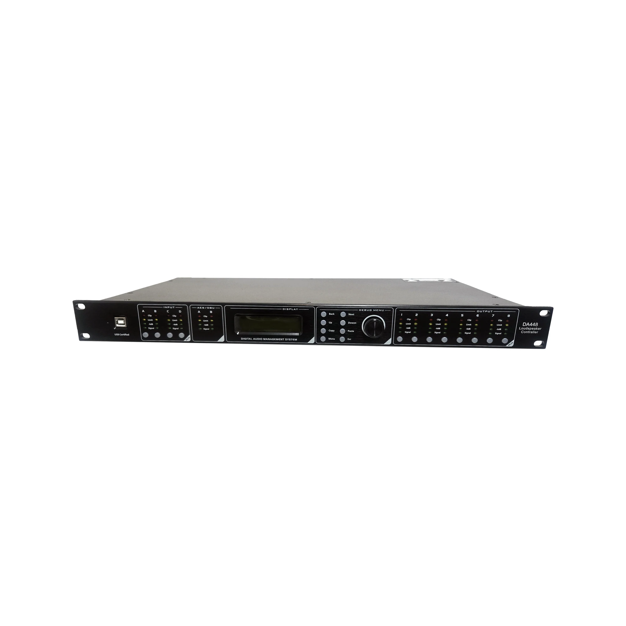 4 In 8 Out DSP Processor Professional Stage Digital Audio Sound Equipment