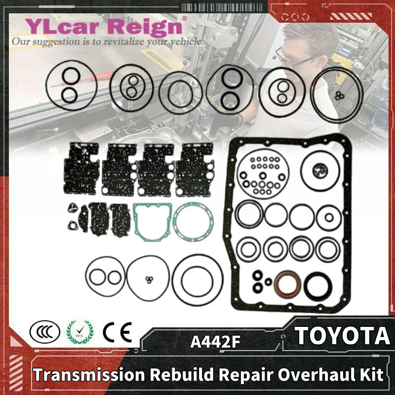 

A442F A442 8Pins 4-Speed Automatic Transmission Gearbox Rebuild Repair Overhaul Kit Seals Gasket O-rings for TOYOTA LANDCRUISER