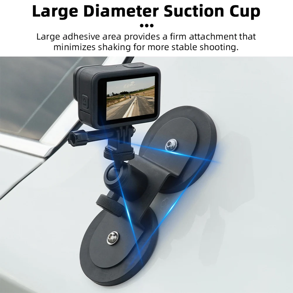 Magnetic Action Camera Mount 360 หมุนวงเล็บปรับได้สําหรับ DJI Action 5 Pro Pocket 3 ฐานเดสก์ท็อปสําหรับ GoPro 13