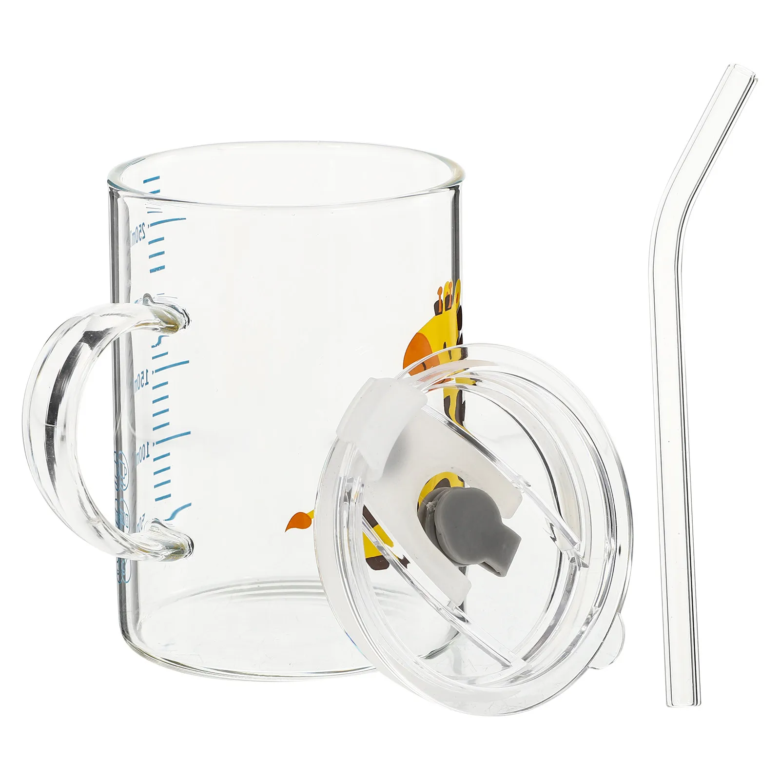 

1 шт. Детская стеклянная кружка-поильник в форме оленёнка, премиум-класса, для малышей, для молока и воды, для кухни, дома, ресторана, отеля