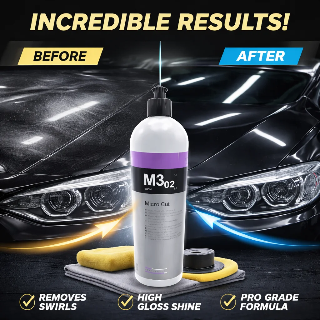 CAR  Compound Polish Combo 1Liter | Heavy Fine Micro Cut | 3 Bottles