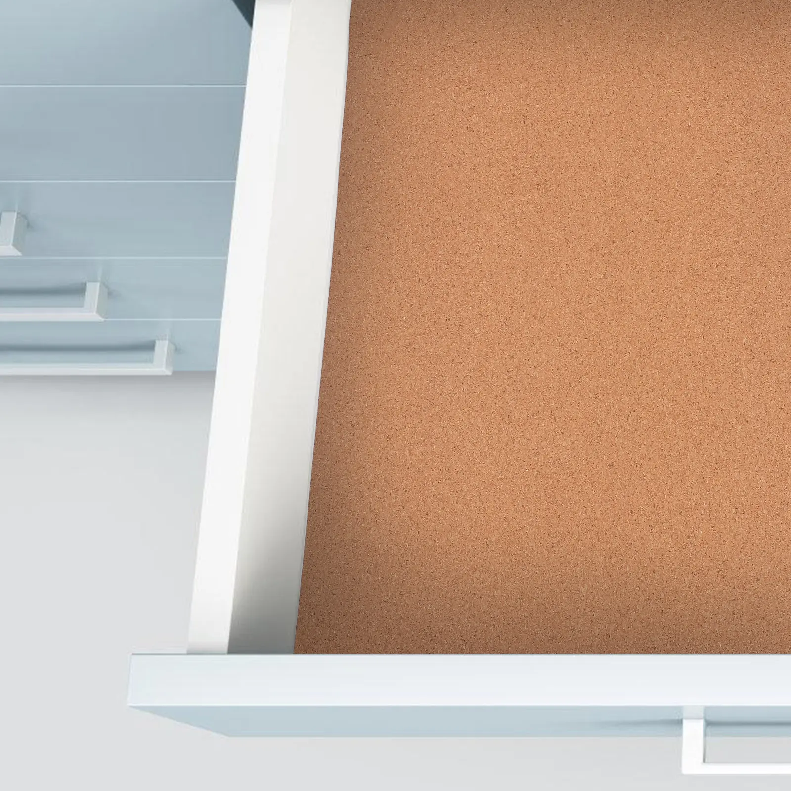 

2 Sheets Cork Shelf Liner Easy Cut Noise Reducing Drawer Liner for Cabinets Pantry Closet Furniture Protection