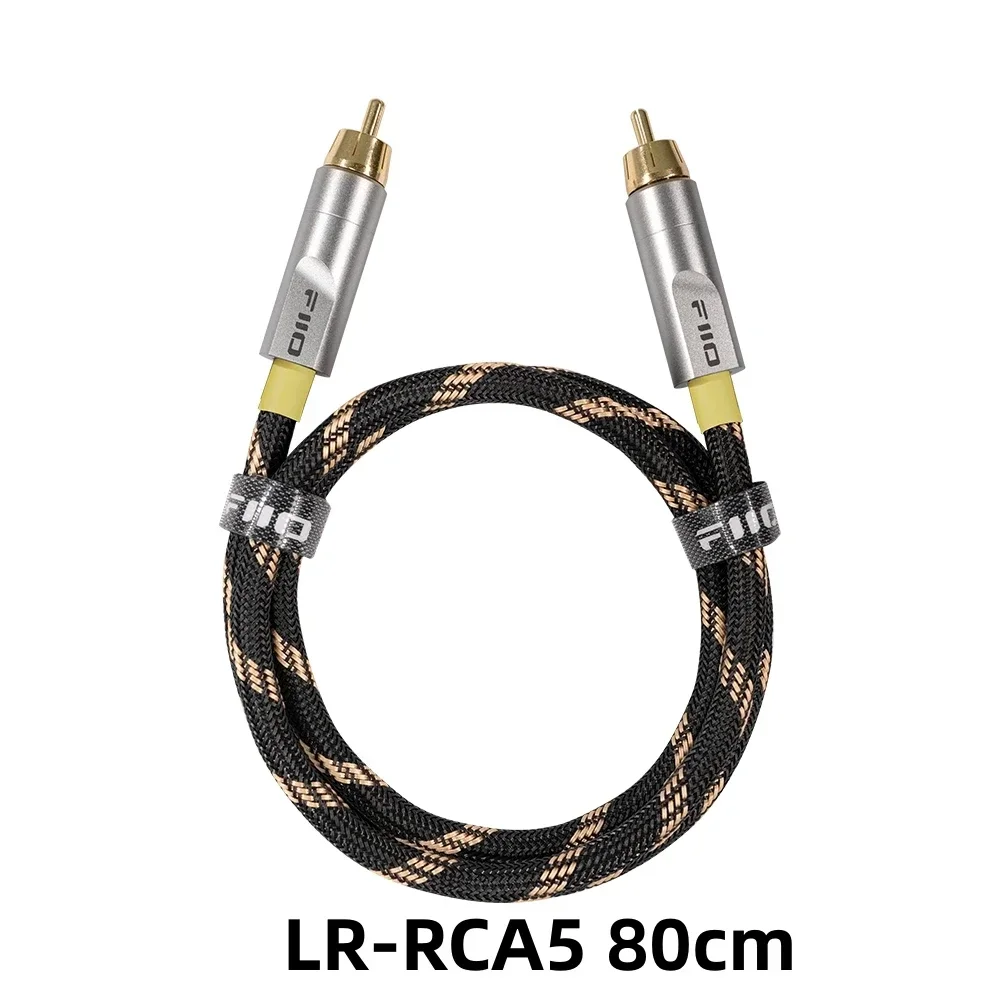 FiiO LR-RCA5 RCA Digital 5N silver-plated pure copper HD Video HiFi Audio Coaxial Cable Extension RCA to RCA