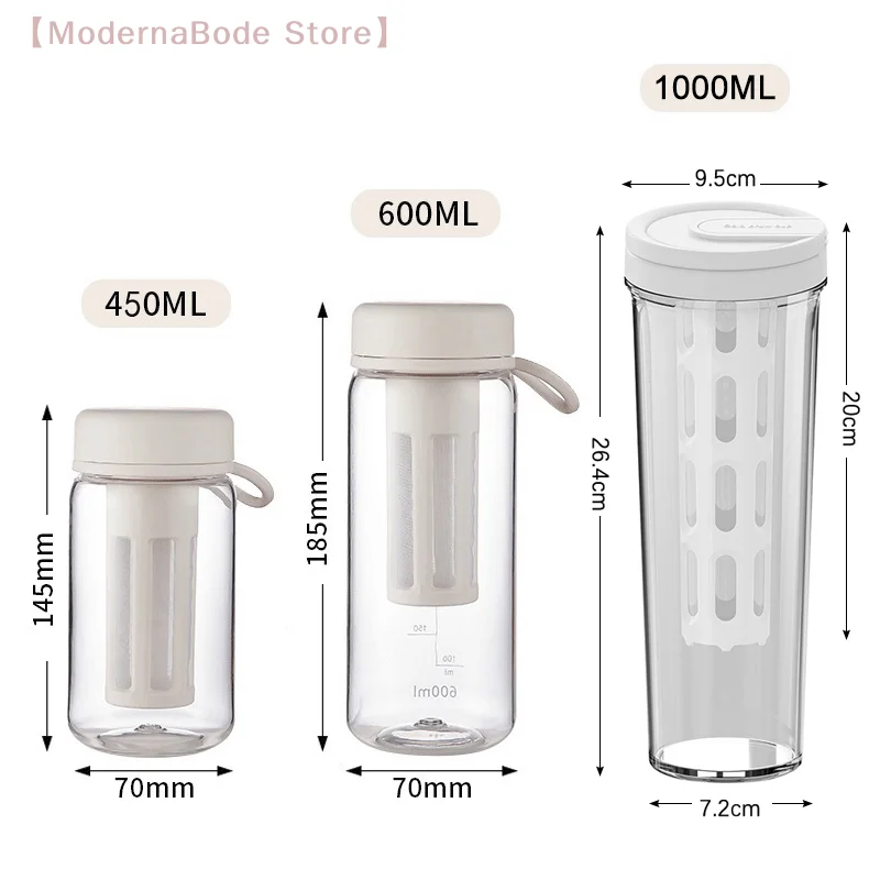 【M】Cold Brew Coffee Pot High-capacity Espresso Filter Bottle Cold Brewing Pot Portable Iced Brew Coffee Maker Juice Coffe Kettle