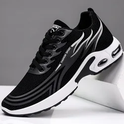 Men Sports Shoes 2023 Spring New Men Paltform Air Cushion Casual Shoes Fashion Casual Sneakers Men Mesh Breathable Men Sneakers