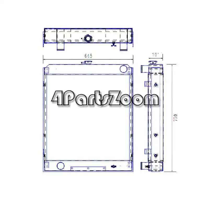 Water Radiator Core 30/302300 for JCB 430