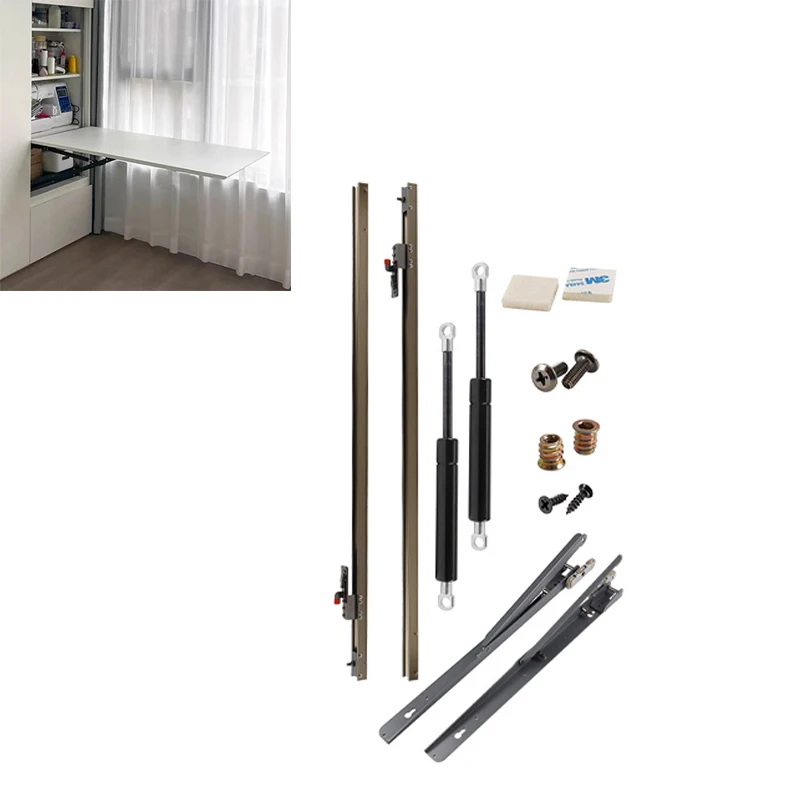 

Accessories Mounted Brackets Dining Useful Hidden Hardware Computer Foldable Desk Hanging Wall Folding Table Mechanism
