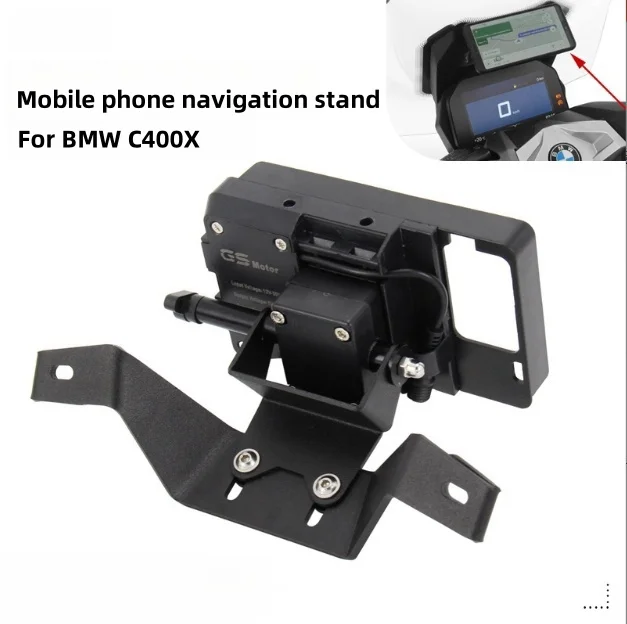 

Motorcycle Accessories GPS Smart Mobile Phone Support Navigation Mount Bracket Adapter Mounting Holder Accessory For BMW C400X