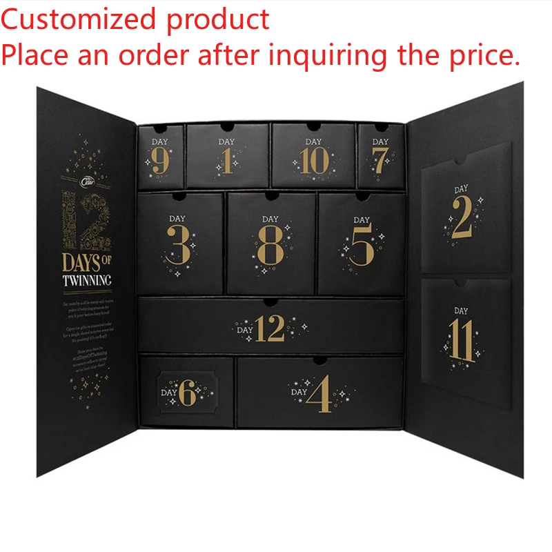 

Customized queryFREE SHIPPING Hot Sell Countdown Advent Christmas Calendar 24 Pendent Surprise Blind Box Resin Pendant Gift Box