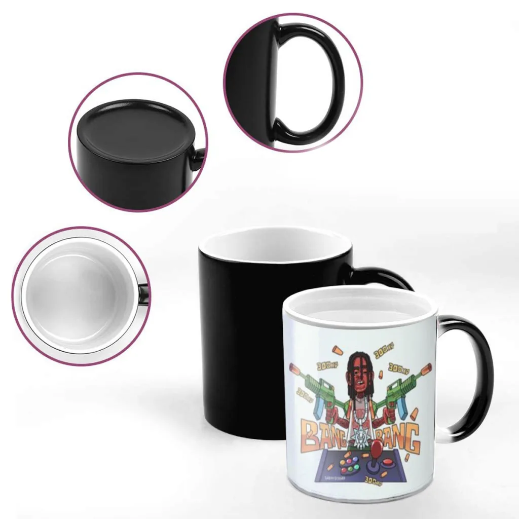 Chief Keef Rapper Vintage Friends Birthday Gifts Color Changing Magic Ceramic Creative Coffee Mugs Tea Cups