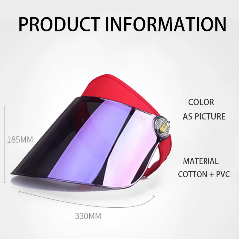 Red Elegant Women's Beach Hat Woman Men Wide Brim Cap Female Full Cover Face for Leisure Vacation Travel UV Protect Golf Caps