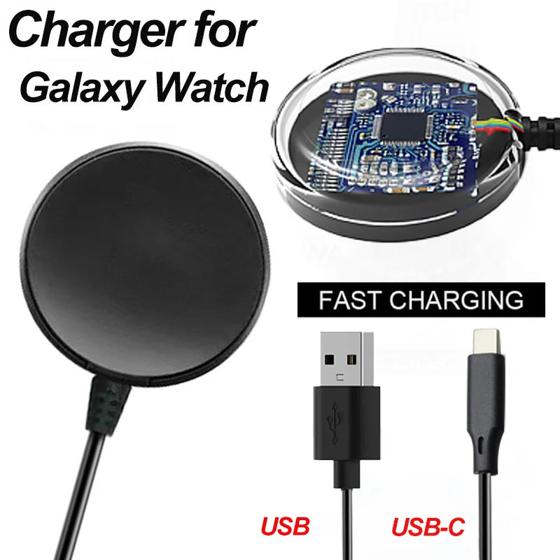 Chargeur de câble USB Type C PD, pour Samsung Galaxy Watch 6/5/Pro/4/3 41mm 45mm Active 2 40mm 44mm Watch6 Classic 43mm 47mm 42mm 46mm