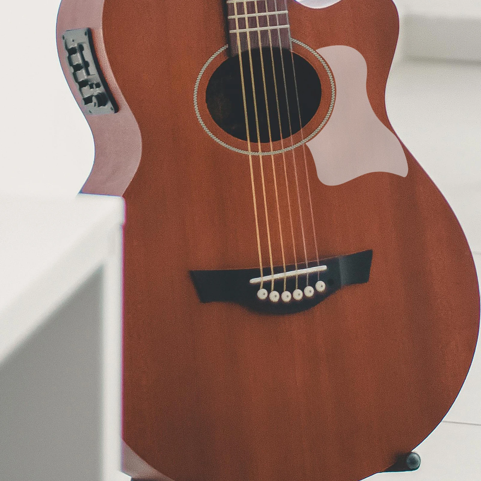 

Guitar Sticker Acoustic Pickguard Transparent 40 41 Inch Anti Scratch Suction Installation Guitar Parts Accessories