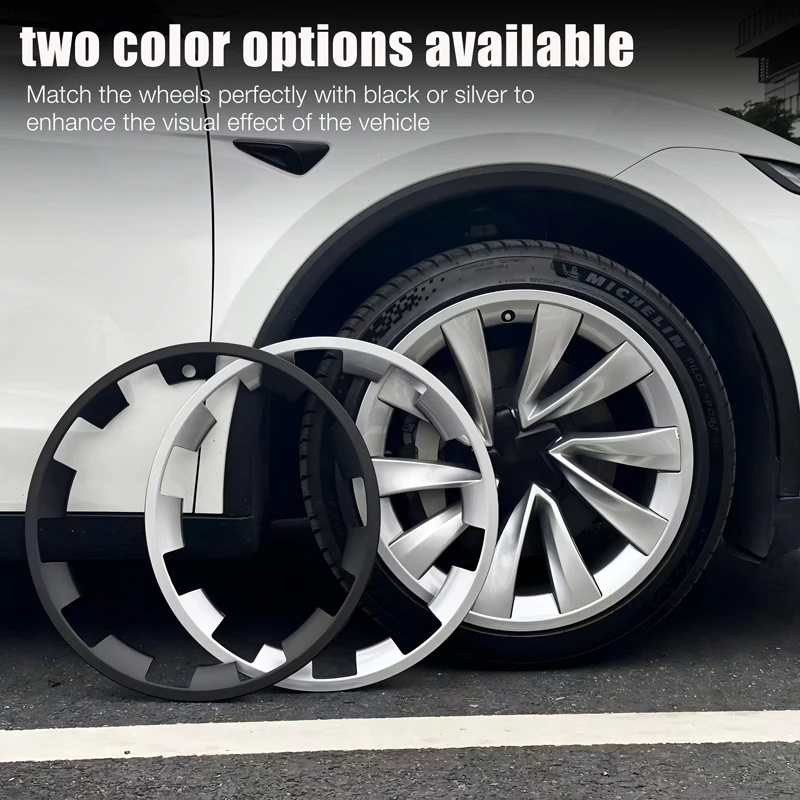 

4PCS For Tesla Model Y Juniper 20 Inch Wheel Protection Ring Patch Protectors Wheel Guard Cover Full Rim ABS Accessories 2025