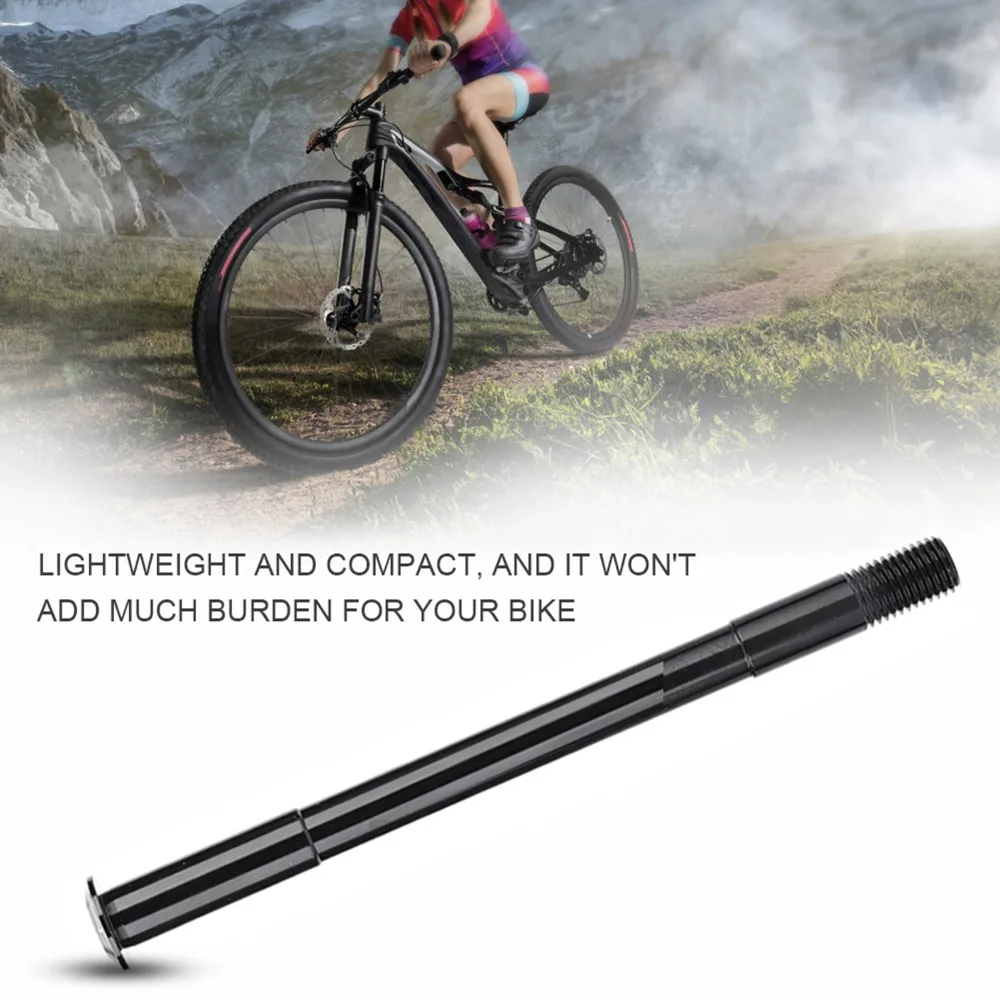 

Durable M12 X 1.5 Thread Bike Thru Axle Aluminium Alloy Black Front Hubs Lightweight Fork Thru Axle for Road Bike,Mountain Bike