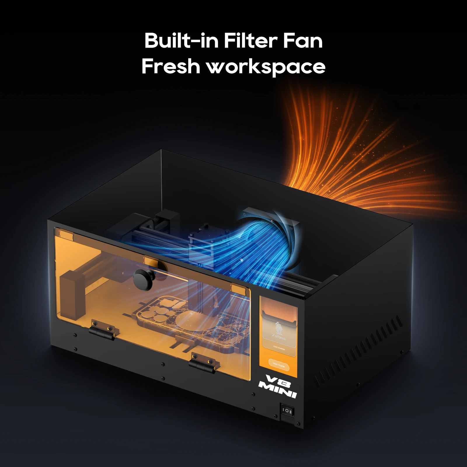 Xwitzeal® V8MINI  Laser Screen Machine for iPhone 8-17 Series Screen Stand/Glass Back Cover/ Camera Removal w/Phone Repair Tools