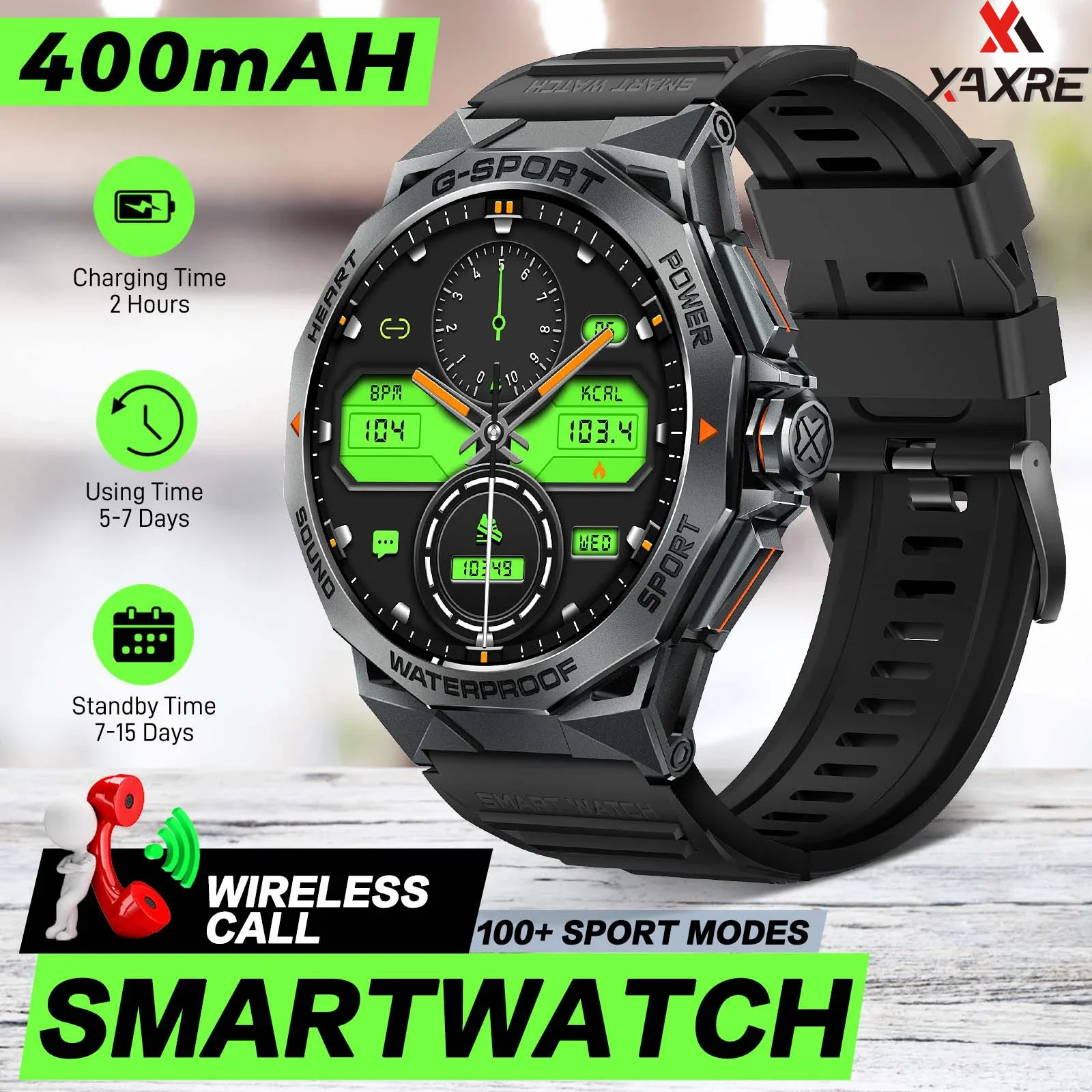 

EIGIIS Smart Watch Smart Watch for Men with AI Voice 100+ Sports Modes Fitness Watch Heart Rate Sleep Tracker for iOS Android