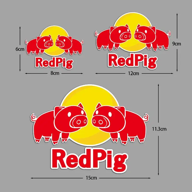 

Наклейки на верхнюю трубу велосипедного шлема, наклейки для велосипедной команды, забавные наклейки на головную трубу велосипеда, декоративные наклейки с красной свиной для руля велосипеда