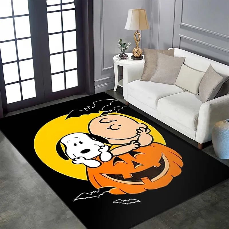 Snoopy Halloween Print tappeto tappeto per la casa soggiorno camera da letto divano zerbino Decor camera dei bambini tappetino antiscivolo regali di