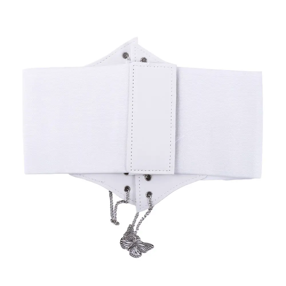 واسعة الإناث مشد عالية الخصر فستان كوري حزام الخصر فراشة سلسلة Cummerbunds حزام الإناث #3