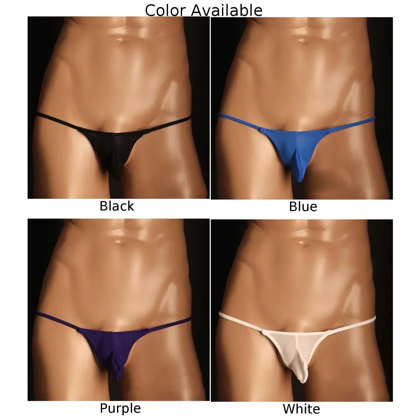 Männer Eis Seide Sexy Low Rise Briefs Unterhose Beutel Ausbuchtung Höschen Dessous Solide Transparent Stretch Erotische Weiche Männliche T-zurück