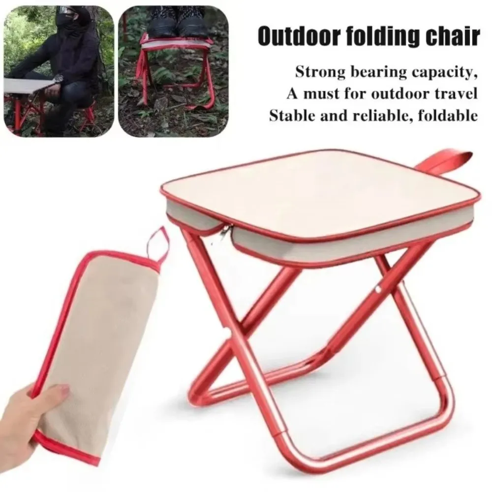 Multifunctional Folding Chair Ultra Light Stable Pencil Case Stool Strong Load-bearing Wear-resistant Fishing Stool