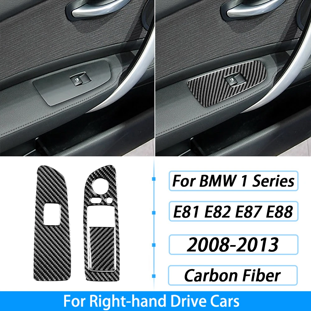 Voor BMW 1 Serie E81 E82 E87 E88 2008-2013 Koolstofvezel Stickers Automatische Versnellingspook Centrale Bedieningspaneel Power venster Lift