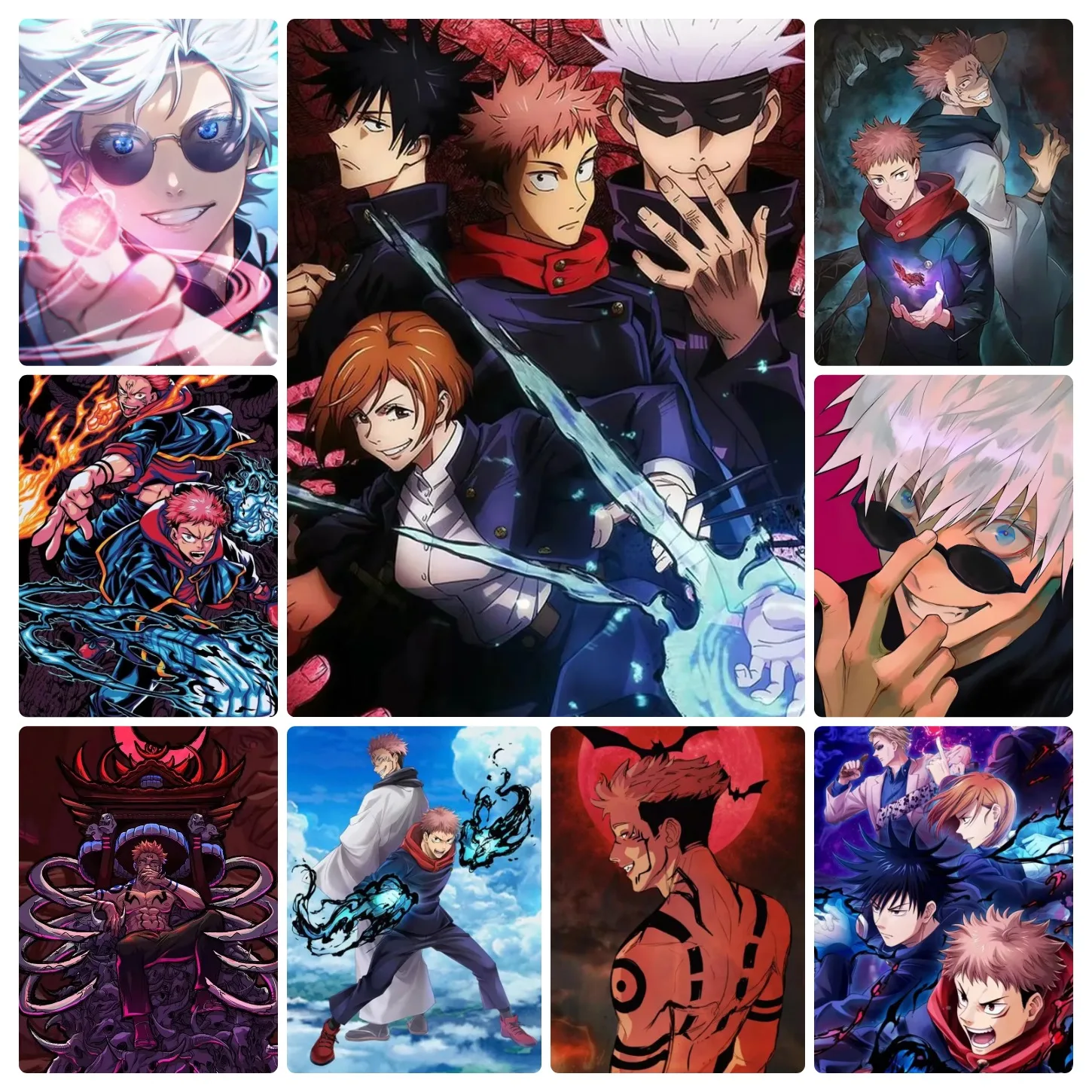 Adult Jigsaw Puzzle 500/1000 Pieces Puzzle Jujutsu Kaisen Anime Paper Puzzle Decorative Painting Exercise Brain Thinking