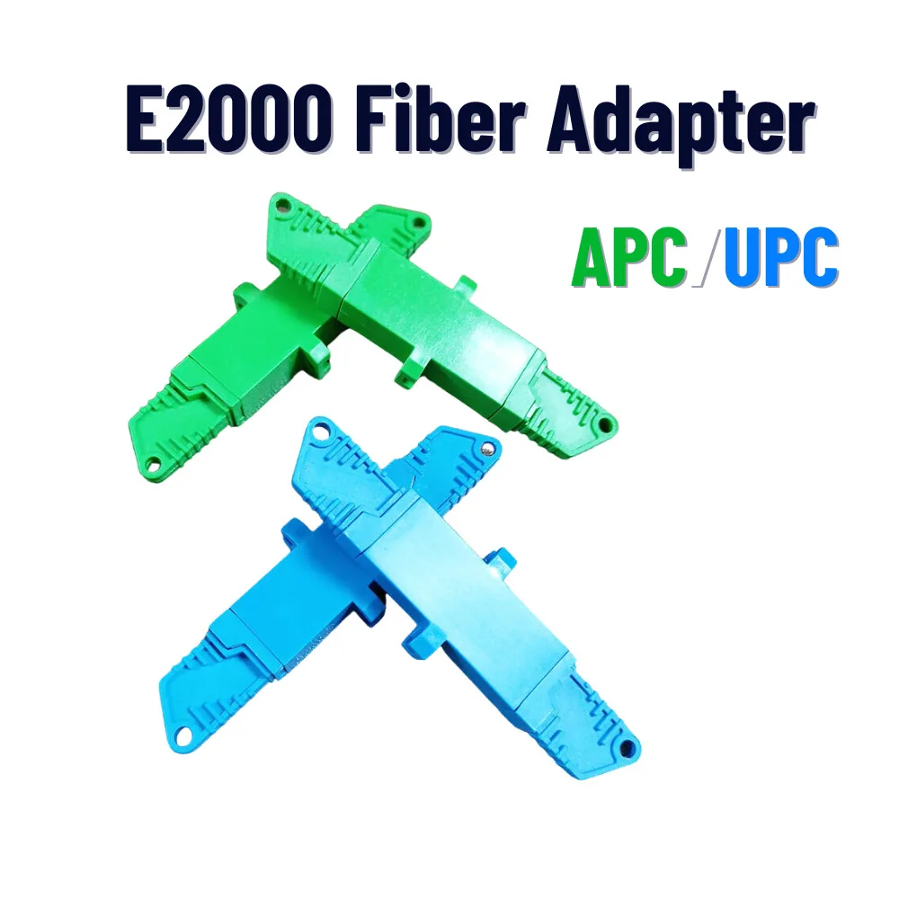 10PCS UPC Simplex Sample Optic Adapter Optical Coupler Fiber Flange E2000 APC Connector