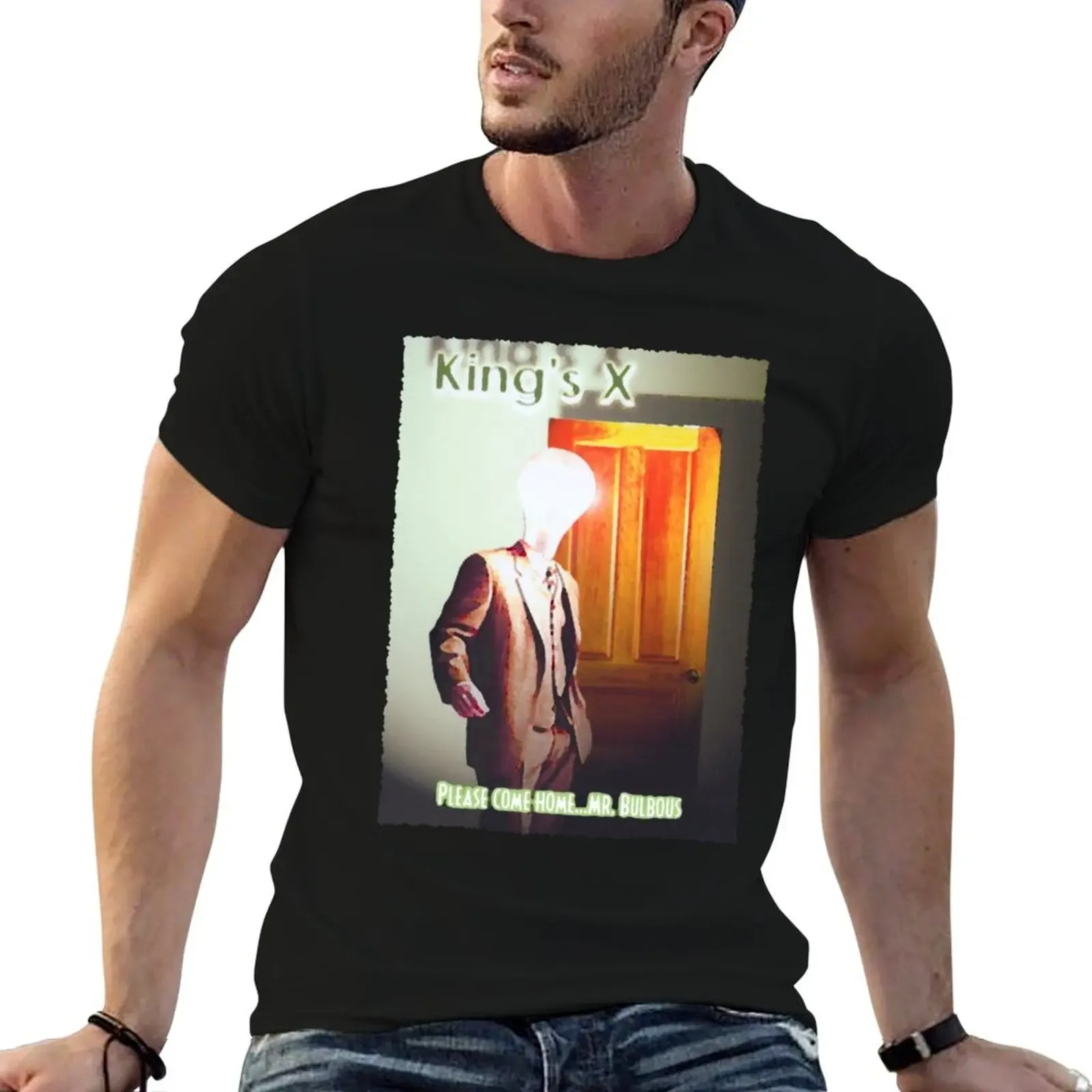 

KINGS X TAPE HEAD T-Shirt man t shirt baggy shirts tee shirts for men