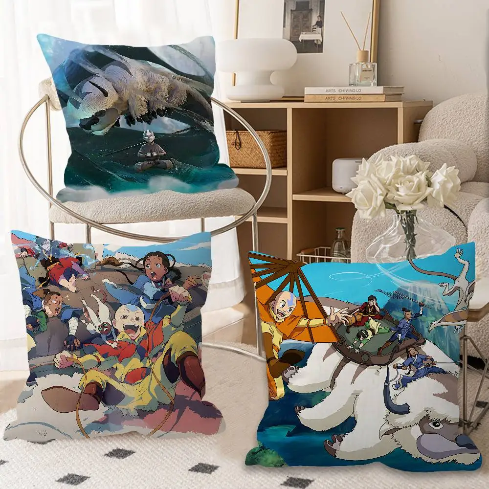 A-Avatar The Last Airbender Pillow Cushion Cover Pillowcase Living Room Sofa Home Decor Customized