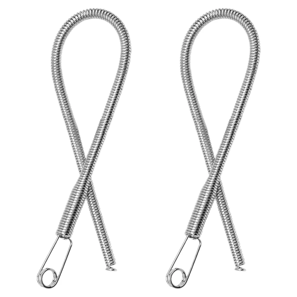 

2 pcs Spring Stringing Tool Foldable Threading Needle Multipurpose Sewing Pants Drawstring Stainless Steel Cord Rope Threader H