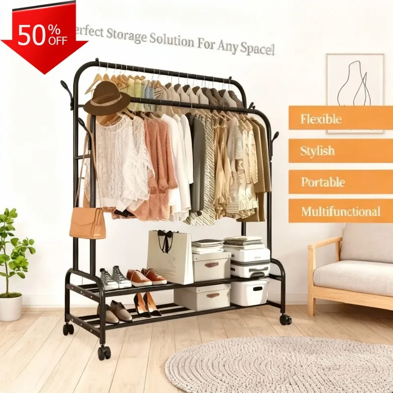 

Furniture Home Living Room Organizer Video Hanger System Clothes Stand Bag Hanger Standing Dog Wardrobe Hallway Hall Tree Mebli
