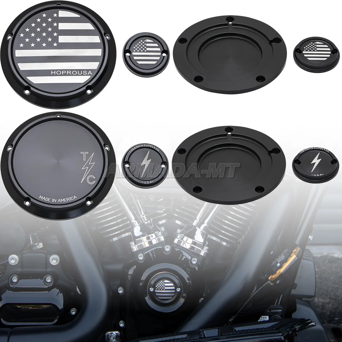 For Harley Softail Street Bob Fat Bob Slim Fat Boy Breakout 2019-2024 Motorcycle Derby Timer Clutch Timing Covers Engine Cover