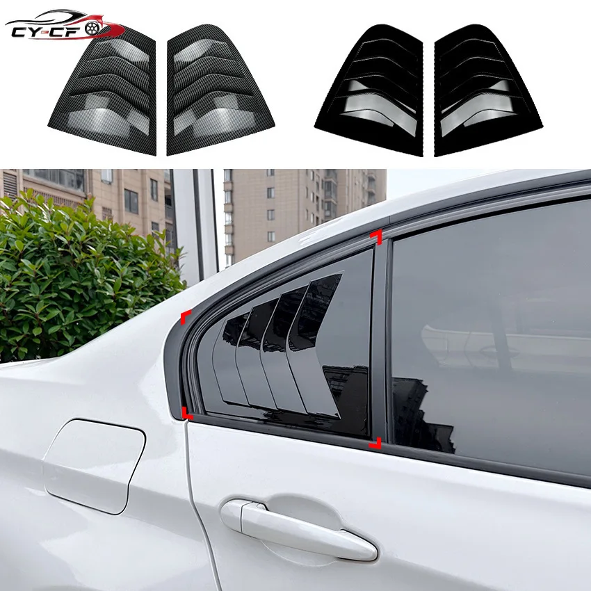 For BMW 3 Series F30 318i 320i 325i Car Rear Window Shutter Cover Trim Window Louver Side Vent Trim 13-19 Accessories