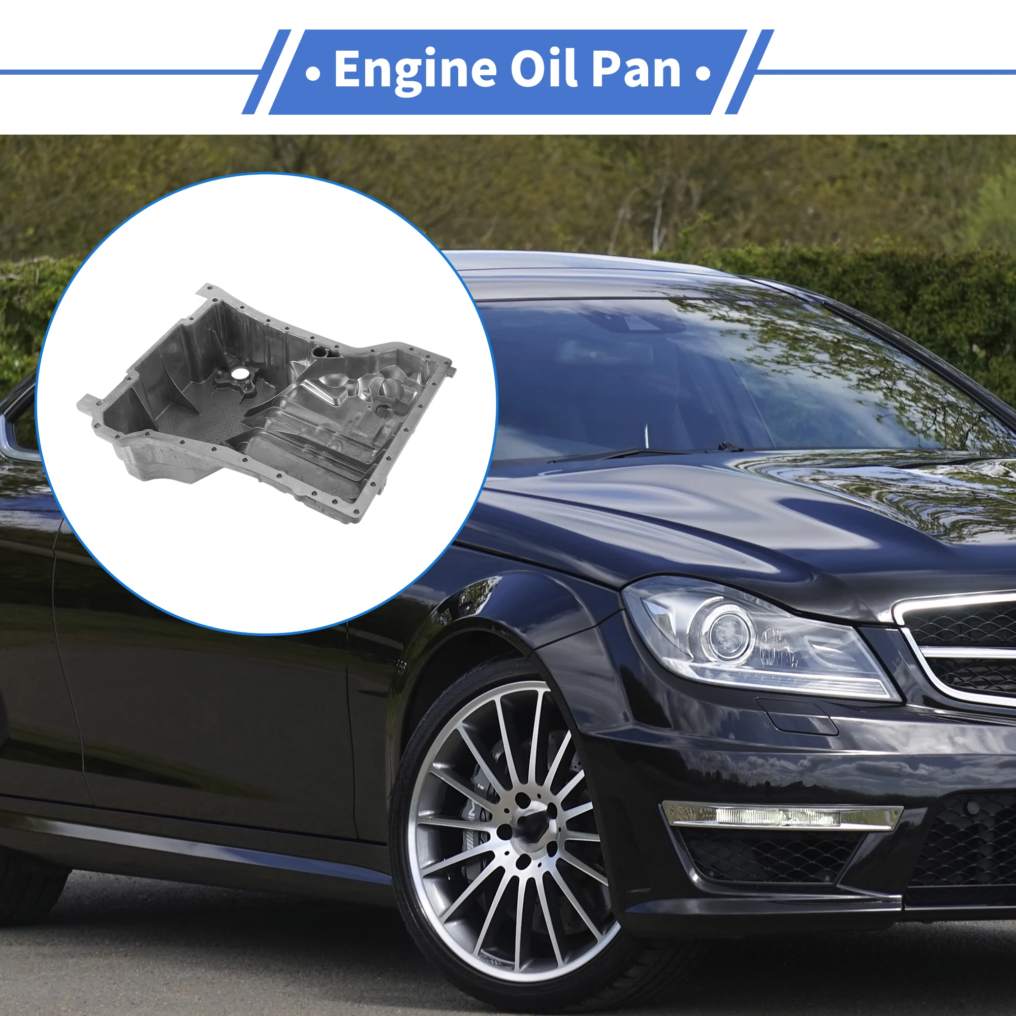 

UXCELL 1 шт. No 2710101713 Масляный поддон двигателя для Mercedes-Benz C250 L4 1.8L 2012-2015