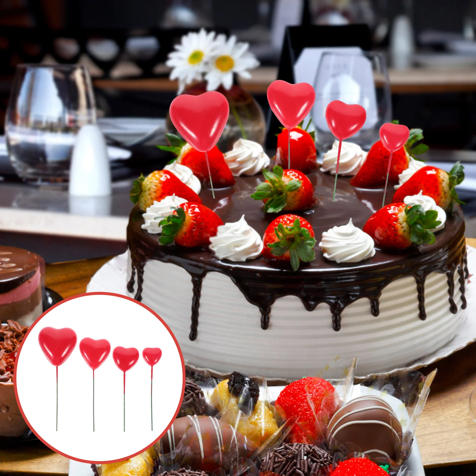 

20Pcs Toppers Cake Decor Exquisite Design Safe Use Beautiful Appearance Topper Birthday Cake Topper